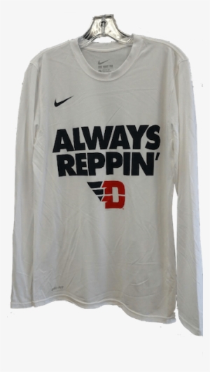 Nike Always Reppin White Long Sleeve T-shirt - Dayton Flyers