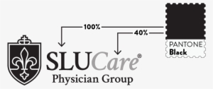 Slucare Black And White Logo Elements Defined - Saint Louis University