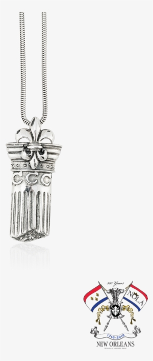 Tricentennial Column Fleur De Lis Pendant - Mignon Faget Tricentennial Column Fleur De Lis Key