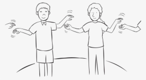 Circle Clap - Line Art