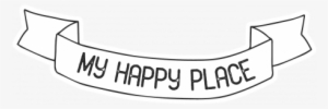 Hashtag My Happy Place Banner Print Graphic By Marisa - Label