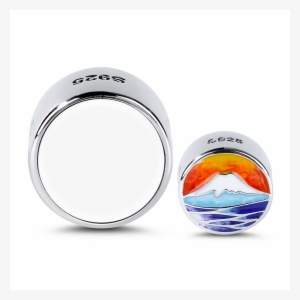 "mount Fuji" S925 Sterling Silver Photo Charms Travel - Mount Fuji