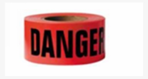 Ehsguru Dang-1 Red Danger Barricade Tape, 3" X 1000'