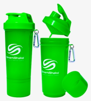 Smartshake Protein Shaker Bottle - Smartshake Slim 17 Oz. Neon Shaker Bottle Neon Green
