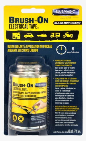 Blue Magic Bot55tri Brush On Electrical Tape, Black,