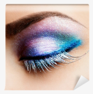 Beautiful Eyes Glitter Make-up Wall Mural • Pixers® - Vacker Ögonskugga