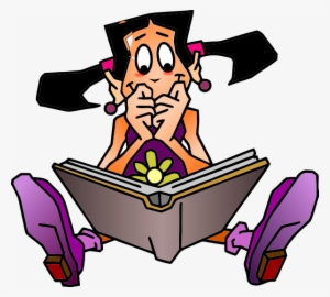 Read Book Black Hair Clip Art At Clker - Read A Book Png