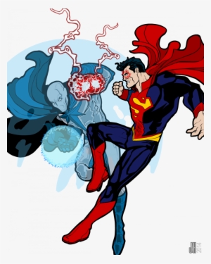 Titan Vs Superman Color1 - Justice League Hero Machine