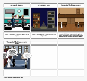 Scrooge's Chrismas - - Storyboard