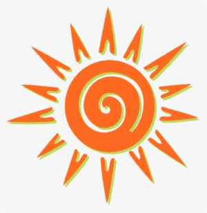 Vector Illustration Of Sun Shining With Rays - Circle