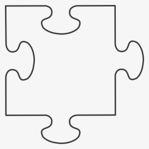 Large Puzzle Piece Outline