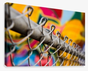 Chain Link Canvas Print - Chain-link Fencing
