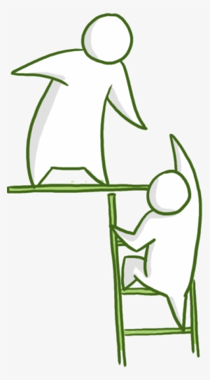 Giving A Helping Hand - Cartoon