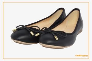 Black Womens Shoes, Transparent - Ballet Flat