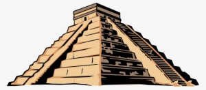Vector Illustration Of Ancient Mayan, Aztec, Or Inca - Mayan Pyramid Vector