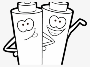 Barbecue Clipart Cute - Black And White Ketchup Cartoon