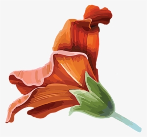Flowers Bottom Leaf Edge Leaf Green Flowers Left - Illustration