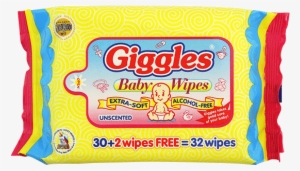 Giggles Baby Wipes 30 2s - Little Grocer