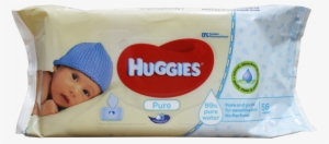 Huggies Pure Baby Wipes 56's - Huggies Natural Care