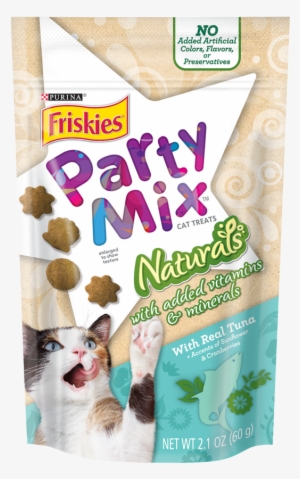 Friskies Party Mix Naturals Real Tuna Cat Treats - Friskies Party Mix Naturals Tuna Cat Treats - 2.1 Oz