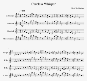 Careless Whisper Sheet Music Composed By Arap Jp Madison - Peach's Castle Sheet Music