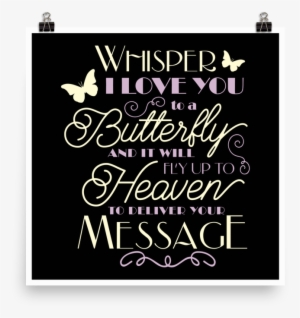 Whisper I Love You Paper Poster - Paper