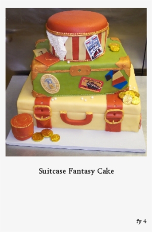 Suitcase Fantasy Wedding Cake - Wedding Cake