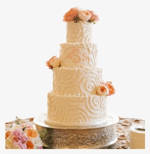 All White Wedding Cake - Wedding Cake