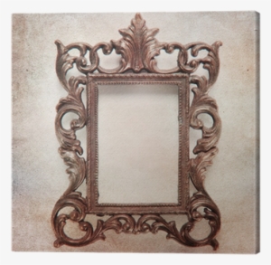Shabby Chic Background With Antique Frame Canvas Print - Painting
