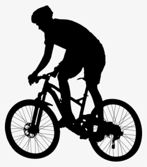 Silhouette Man On Bike