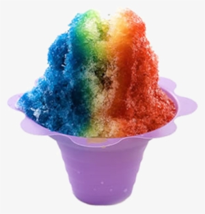 Hawaiian Shave Ice - Snow Cones In Flower Cup