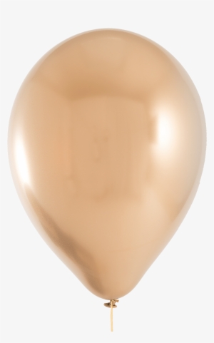 11" Chrome Gold Balloon - Qualatex Chrome Latex Balloons
