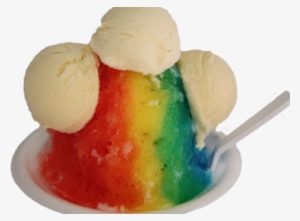 Rainbow Ice Cream Bowl - Ice Cream Shave Ice