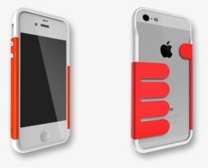 Red-white Handhold Iphone 5 Wallet Cases By Felix - Mobile Phone