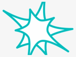 Starburst Clipart Teal - Circle