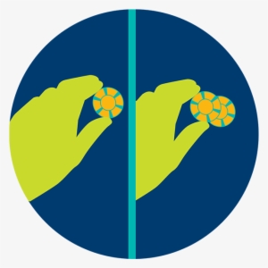 One Hand Is Seen Holding A Single Chip - Ontario Lottery And Gaming Corporation