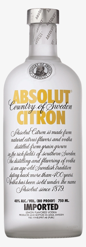 Absolut Citron Vodka Liter