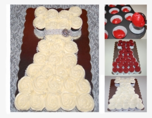 Wedding Dress Cupcake Cake - Cake