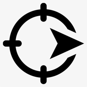 This Symbol Is Like A Bare-bone Compass, With A Point - Customer Segment Icon
