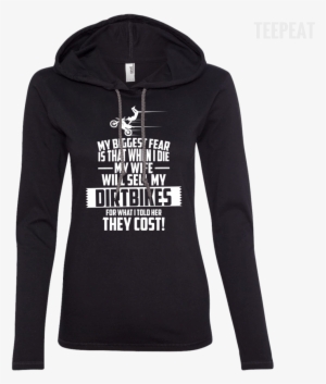 Biggest Fear Dirt Bikes Ladies Tee - Sorry I M Late I Didn T Want