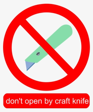 This Free Icons Png Design Of Don't Open By Craft Knife