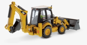 Cat 432e Backhoe Loader With Work Tools - Diecast Masters Cat 432e Backhoe Loader (1:50)