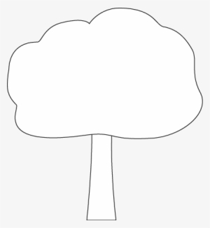 Black And White Oak Tree - Tree Clipart Black And White Png Outline