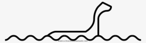 Loch Ness Monster Coloring Page - Desenho Do Monstro Do Lago Ness