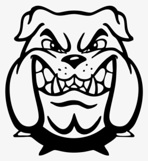 Bulldog Scary Decal - Clipart Bulldog