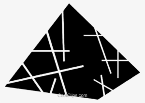 Egyptian Pyramid Royalty Free Vector Clip Art Illustration - Triangle