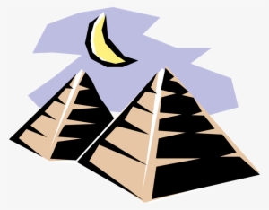 Vector Illustration Of Ancient Egyptian Pyramid Of - Vector Graphics