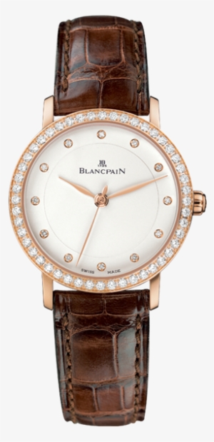 Blancpain Ladies Villeret Ultra Thin Automatic 18k - Blancpain 6102 4628 95a