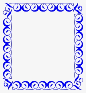 Blue Border Svg Clip Arts 552 X 596 Px