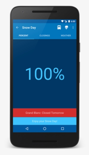 Grand Blanc Snow Day - Smartphone